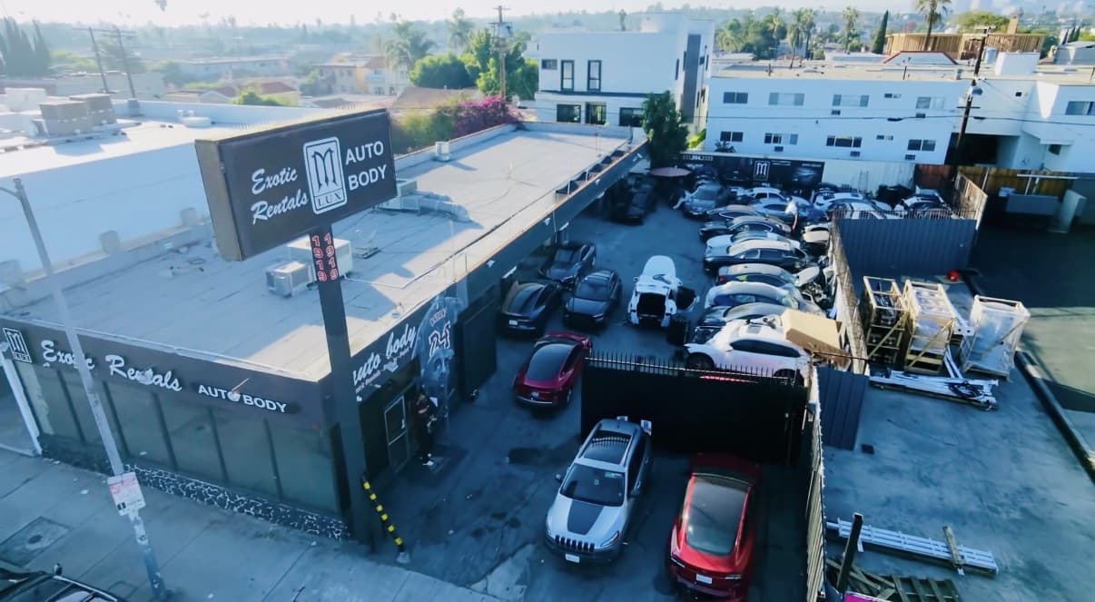 MLUX Autobody aerial view